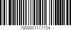 Código de barras (EAN, GTIN, SKU, ISBN): '7900001117154'