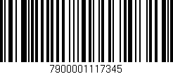 Código de barras (EAN, GTIN, SKU, ISBN): '7900001117345'