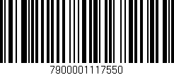 Código de barras (EAN, GTIN, SKU, ISBN): '7900001117550'