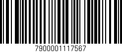 Código de barras (EAN, GTIN, SKU, ISBN): '7900001117567'