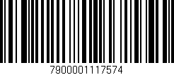 Código de barras (EAN, GTIN, SKU, ISBN): '7900001117574'