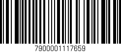 Código de barras (EAN, GTIN, SKU, ISBN): '7900001117659'