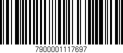 Código de barras (EAN, GTIN, SKU, ISBN): '7900001117697'