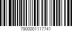 Código de barras (EAN, GTIN, SKU, ISBN): '7900001117741'