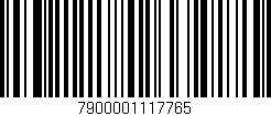 Código de barras (EAN, GTIN, SKU, ISBN): '7900001117765'