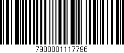 Código de barras (EAN, GTIN, SKU, ISBN): '7900001117796'