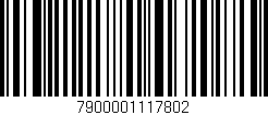 Código de barras (EAN, GTIN, SKU, ISBN): '7900001117802'