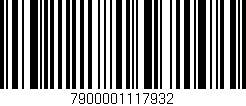 Código de barras (EAN, GTIN, SKU, ISBN): '7900001117932'