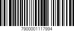 Código de barras (EAN, GTIN, SKU, ISBN): '7900001117994'