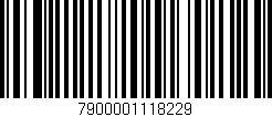 Código de barras (EAN, GTIN, SKU, ISBN): '7900001118229'