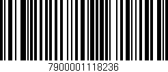 Código de barras (EAN, GTIN, SKU, ISBN): '7900001118236'