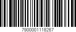 Código de barras (EAN, GTIN, SKU, ISBN): '7900001118267'