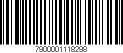 Código de barras (EAN, GTIN, SKU, ISBN): '7900001118298'