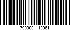 Código de barras (EAN, GTIN, SKU, ISBN): '7900001118861'