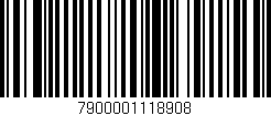 Código de barras (EAN, GTIN, SKU, ISBN): '7900001118908'