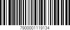 Código de barras (EAN, GTIN, SKU, ISBN): '7900001119134'