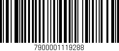 Código de barras (EAN, GTIN, SKU, ISBN): '7900001119288'