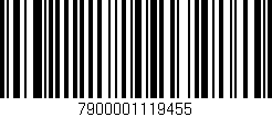 Código de barras (EAN, GTIN, SKU, ISBN): '7900001119455'