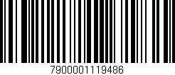 Código de barras (EAN, GTIN, SKU, ISBN): '7900001119486'