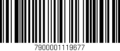 Código de barras (EAN, GTIN, SKU, ISBN): '7900001119677'