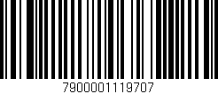 Código de barras (EAN, GTIN, SKU, ISBN): '7900001119707'