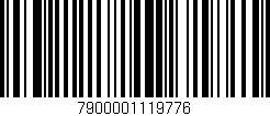 Código de barras (EAN, GTIN, SKU, ISBN): '7900001119776'