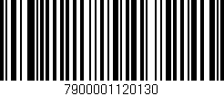 Código de barras (EAN, GTIN, SKU, ISBN): '7900001120130'