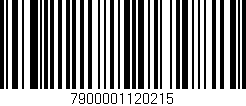 Código de barras (EAN, GTIN, SKU, ISBN): '7900001120215'