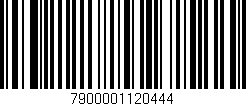Código de barras (EAN, GTIN, SKU, ISBN): '7900001120444'