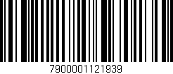 Código de barras (EAN, GTIN, SKU, ISBN): '7900001121939'