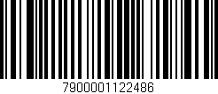 Código de barras (EAN, GTIN, SKU, ISBN): '7900001122486'