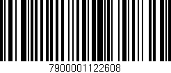 Código de barras (EAN, GTIN, SKU, ISBN): '7900001122608'