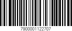 Código de barras (EAN, GTIN, SKU, ISBN): '7900001122707'