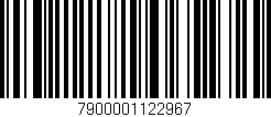 Código de barras (EAN, GTIN, SKU, ISBN): '7900001122967'