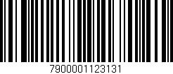 Código de barras (EAN, GTIN, SKU, ISBN): '7900001123131'