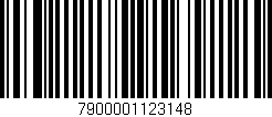 Código de barras (EAN, GTIN, SKU, ISBN): '7900001123148'