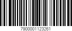 Código de barras (EAN, GTIN, SKU, ISBN): '7900001123261'