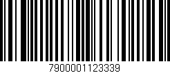 Código de barras (EAN, GTIN, SKU, ISBN): '7900001123339'
