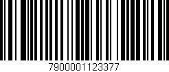 Código de barras (EAN, GTIN, SKU, ISBN): '7900001123377'