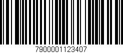 Código de barras (EAN, GTIN, SKU, ISBN): '7900001123407'