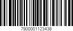 Código de barras (EAN, GTIN, SKU, ISBN): '7900001123438'