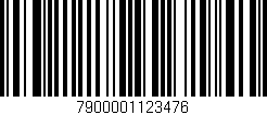 Código de barras (EAN, GTIN, SKU, ISBN): '7900001123476'