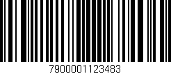 Código de barras (EAN, GTIN, SKU, ISBN): '7900001123483'