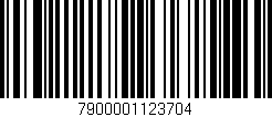 Código de barras (EAN, GTIN, SKU, ISBN): '7900001123704'
