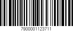 Código de barras (EAN, GTIN, SKU, ISBN): '7900001123711'