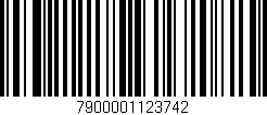 Código de barras (EAN, GTIN, SKU, ISBN): '7900001123742'