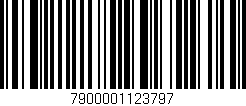 Código de barras (EAN, GTIN, SKU, ISBN): '7900001123797'