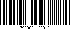 Código de barras (EAN, GTIN, SKU, ISBN): '7900001123810'