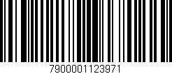 Código de barras (EAN, GTIN, SKU, ISBN): '7900001123971'