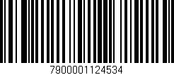Código de barras (EAN, GTIN, SKU, ISBN): '7900001124534'